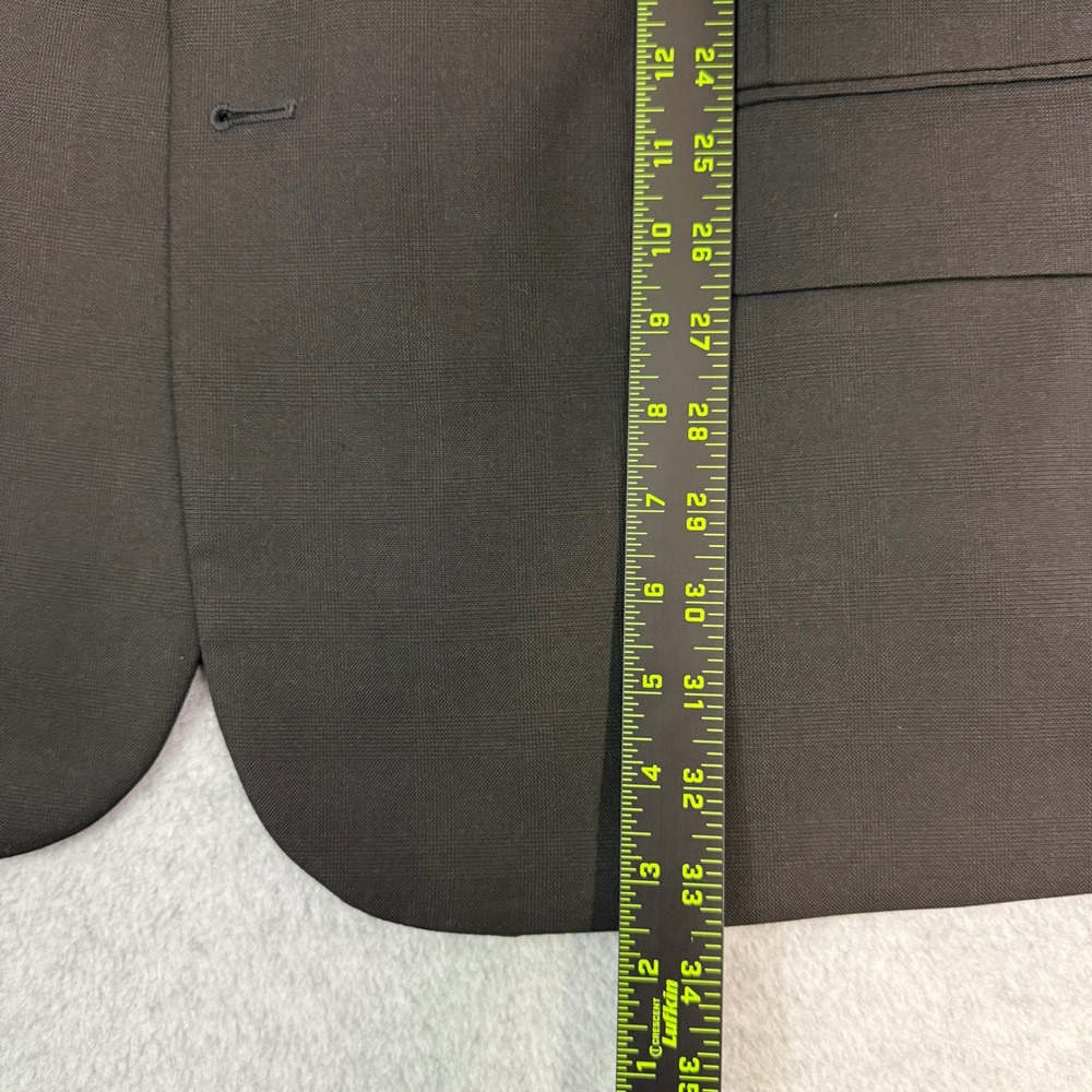 Oak Hill Perfect Fit Mens 54 REG Brown 2 Button Suit Jacket Blazer Stretch Solid - Picture 8 of 16